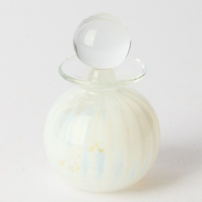 A Hand Blown Glass Perfume Bottle