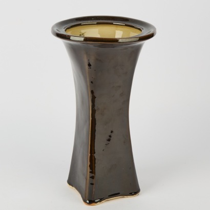 A Sculptural Tall Japanese Ceramic Vase