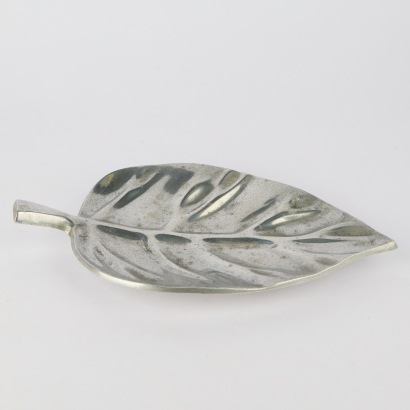 A Vintage Aluminium Leaf Dish