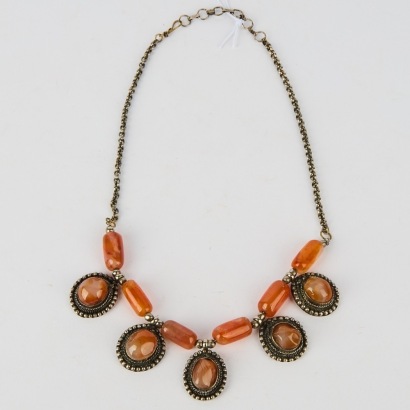 A Tibetan Tribal Gemstone Necklace