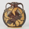 A New Zealand Studio Pottery Maple vase Marked M C