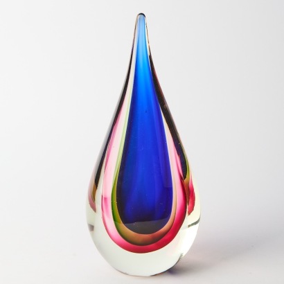 A Large Murano Glass Teardrop
