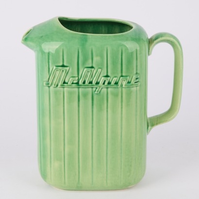 A Green McApline Fridge Jug by Crown Lynn