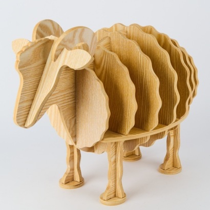 A Childrens Wooden Ram Book Stand