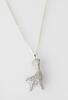9ct White Gold Diamond Giraffe Pendant