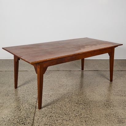 A Hardwood Farmhouse Dining Table