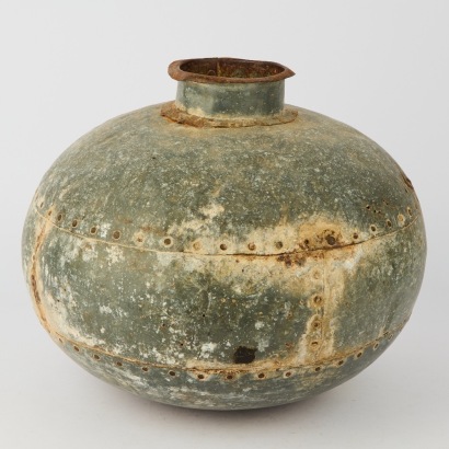 An Industrial Iron Water Pot