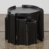 A Trio of Black Nesting Tables by Giotto Stoppino for Kartell - 2