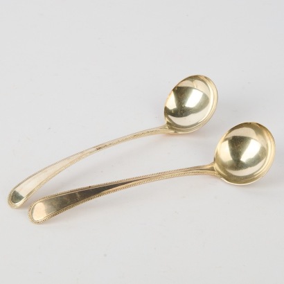 A Pair of Sterling Silver Ladles