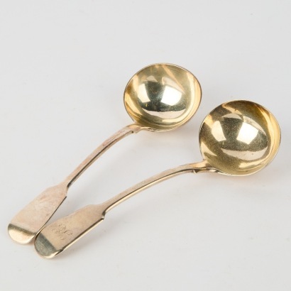 A Pair of Sterling Silver Ladles