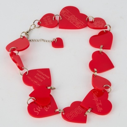 A Doris du Pont Perspex Necklace