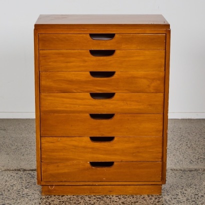 A Vintage Seven Drawer Chest of Drawers