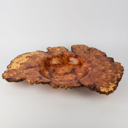 A Living Edge Burr Bowl by Lenihan