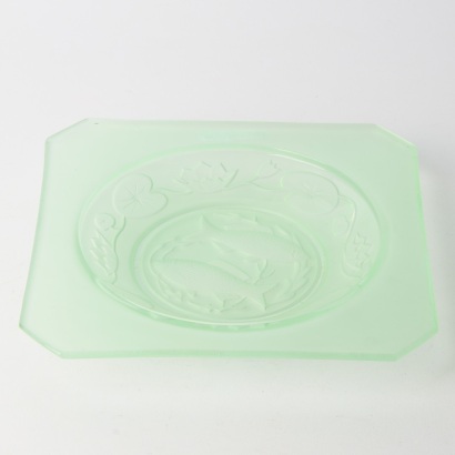An Art Deco Lotus Glass Dish