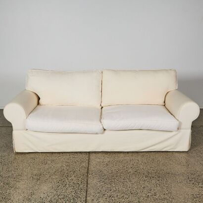 A Rolled Arm Feather Sofa