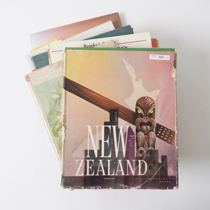 A Collection of Books on New Zealand &mdash; Portrait, History, Atlas and Community