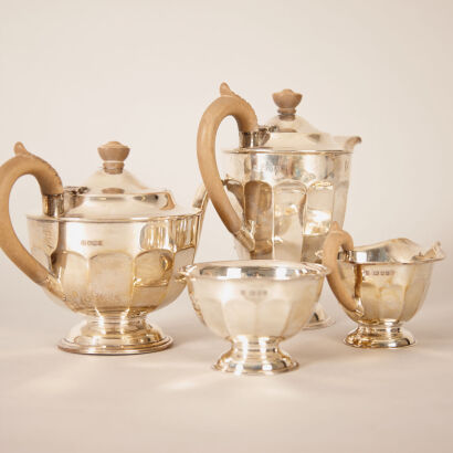 A Set of Silver Tea Service - 4 pieces