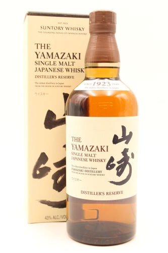 (1) Yamazaki Distillers Reserve Single Malt Japanese Whisky 700ml 43% alc (GB) 山崎蒸馏厂珍藏单一麦芽威士忌