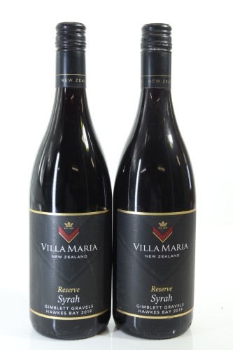 (2) 2019 Villa Maria Reserve Syrah, Gimblett Gravels