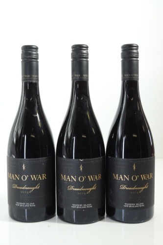 (3) 2019 Man O' War Dreadnought Syrah, Waiheke Island