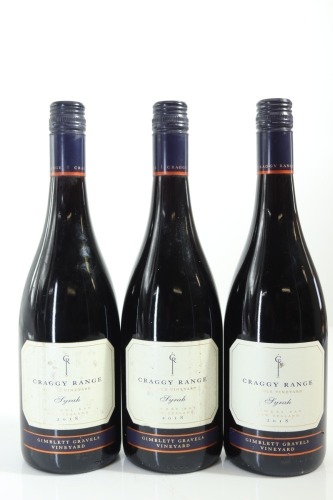 (3) 2018 Craggy Range Syrah, Gimblett Gravels