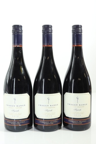 (3) 2019 Craggy Range Syrah, Gimblett Gravels