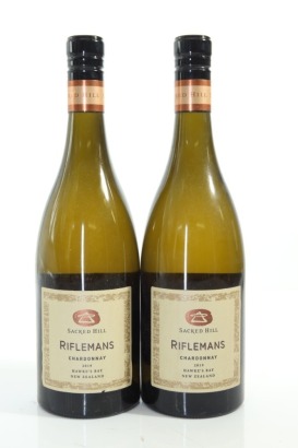 (2) 2019 Sacred Hill Riflemans Chardonnay, Hawke's Bay [JR17]