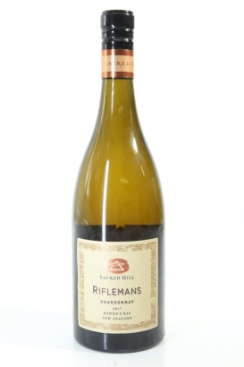 (1) 2017 Sacred Hill Riflemans Chardonnay, Hawke's Bay