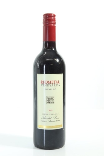 (1) 2019 Redmetal Vineyards Basket Press Merlot - Cabernet Franc, Bridge Pa Triangle