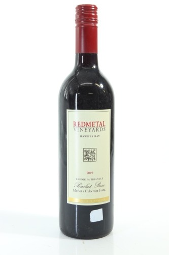(1) 2019 Redmetal Vineyards Basket Press Merlot - Cabernet Franc, Bridge Pa Triangle
