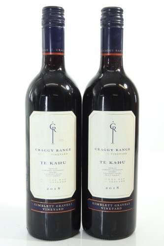 (2) 2018 Craggy Range Te Kahu, Gimblett Gravels