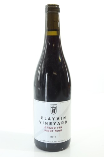 (1) 2015 Wheeler & Fromm Clayvin Vineyard Pinot Noir, Marlborough