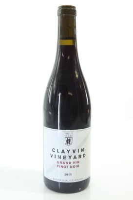 (1) 2015 Wheeler & Fromm Clayvin Vineyard Pinot Noir, Marlborough