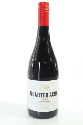 (1) 2017 Te Awanga Estate Quarter Acre Syrah, Hawke's Bay