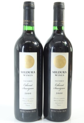 (2) 2000 Mildura Wines Cabernet Sauvignon, Victoria
