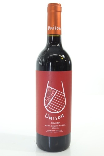 (1) 2014 Unison Vineyard 'Excalibur' Merlot - Cabernet Sauvignon - Syrah, Gimblett Gravels