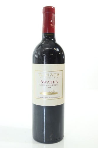 (1) 2018 Te Mata Estate 'Awatea' Cabernets - Merlot, Hawke's Bay [JR17]