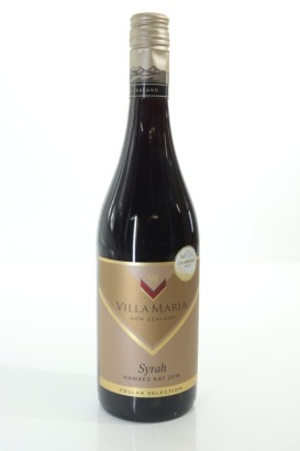 (1) 2018 Villa Maria Cellar Selection Syrah, Hawke's Bay [JR17] (NZ Wine of the Year Champion) (TL)