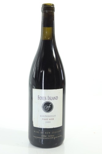 (1) 2000 Foxes Island by John Belsham Pinot Noir, Marlborough