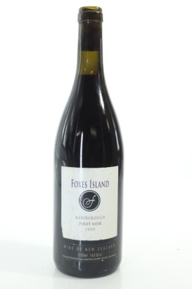 (1) 2000 Foxes Island by John Belsham Pinot Noir, Marlborough