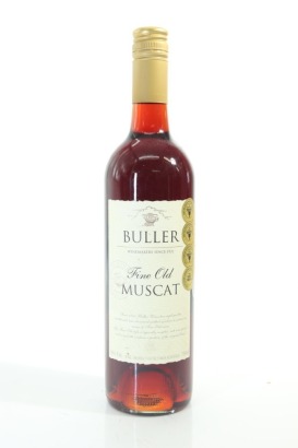 (1) Buller Wines Fine Old Muscat, Rutherglen, 18% ABV
