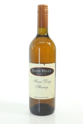 (1) Glen Hills Estate Semi Dry Sherry, New Zealand, 750ml, 14% ABV