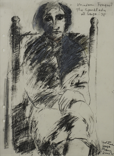 RALPH HOTERE Madame Fouquet, The Landlady at Laze