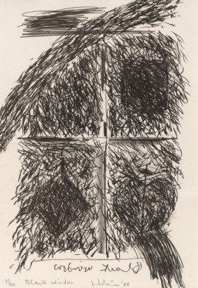 RALPH HOTERE Black Window