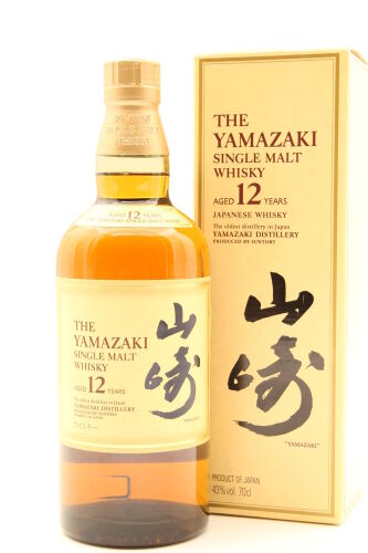 (1) Yamazaki 12 Year Old Single Malt Whisky 70cl 43% alc. 山崎12年单一麦芽威士忌