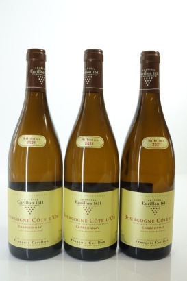 (3) 2021 Francois Carillon Bourgogne Cote d'Or Chardonnay, Burgundy