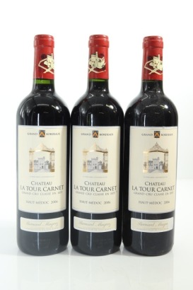 (3) 2006 Bernard Magrez Chateau La Tour Carnet, Haut Medoc