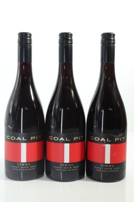 (3) 2022 Coal Pit Tiwha Pinot Noir, Gibbston