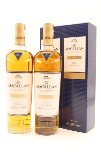 (2) Macallan Highland Single Malt Scotch Whisky Double Cask Gold 70cl 40 alc