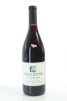 (1) 2014 Balletto Pinot Noir, Russian River Valley